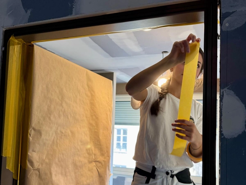 Pose de scotch de protection peinture à Caen